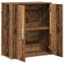 Alacena con estante 2 pcs Madera envejecida 60 x 31 x 70 cm