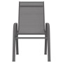 Stackable garden chairs 2 units gray textilene by vidaXL, Garden chairs - Ref: Foro24-318778, Price: 77,60 €, Discount: %