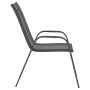 Stackable garden chairs 2 units gray textilene by vidaXL, Garden chairs - Ref: Foro24-318778, Price: 77,60 €, Discount: %