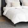 Edredón con almohada 3 pcs Blanco 200 x 220 cm Plumas
