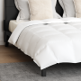 Edredón con almohada 3 pcs Blanco 200 x 220 cm Plumas