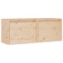 Wandschränke 2 Stück aus massivem Kiefernholz 45x30x35 cm von vidaXL, Regale und Regale - Ref: Foro24-813436, Preis: 70,35 €,...