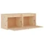 Armarios de pared 2 uds madera maciza de pino 45x30x35 cm de vidaXL, Estantes y estanterías - Ref: Foro24-813436, Precio: 69,...