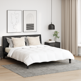Edredón con almohada 3 pcs Blanco 200 x 220 cm Plumas