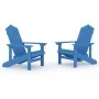 Adirondack Gartenstühle 2 Einheiten HDPE Aquablau von vidaXL, Gartenstühle - Ref: Foro24-3095695, Preis: 348,86 €, Rabatt: %