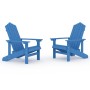 Adirondack Gartenstühle 2 Einheiten HDPE Aquablau von vidaXL, Gartenstühle - Ref: Foro24-3095695, Preis: 357,03 €, Rabatt: %