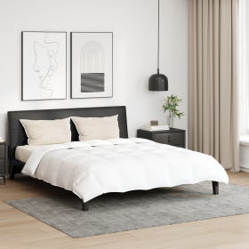 Edredón con almohada 3 pcs Blanco 260 x 220 cm Plumas