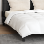 Edredón con almohada 3 pcs Blanco 260 x 220 cm Plumas