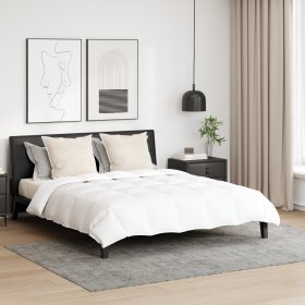 Edredón con almohada 3 pcs Blanco 240 x 260 cm Plumas