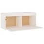 Massiver Wandschrank aus weißem Kiefernholz, 80 x 30 x 35 cm von vidaXL, Regale und Regale - Ref: Foro24-813457, Preis: 70,51...