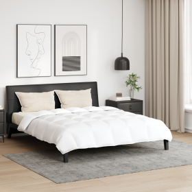Edredón Otro 3 pcs Blanco 240 x 200 cm Plumas