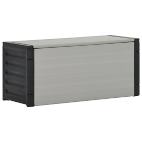 Gray garden waste bin 85x34x40 cm by vidaXL, Garbage cans and trash cans - Ref: Foro24-340988, Price: 64,12 €, Discount: %