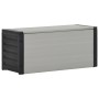 Gray garden waste bin 85x34x40 cm by vidaXL, Garbage cans and trash cans - Ref: Foro24-340988, Price: 64,12 €, Discount: %