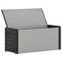 Gray garden waste bin 85x34x40 cm by vidaXL, Garbage cans and trash cans - Ref: Foro24-340988, Price: 64,12 €, Discount: %