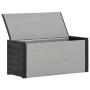 Gray garden waste bin 85x34x40 cm by vidaXL, Garbage cans and trash cans - Ref: Foro24-340988, Price: 60,44 €, Discount: %