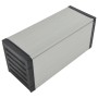 Gray garden waste bin 85x34x40 cm by vidaXL, Garbage cans and trash cans - Ref: Foro24-340988, Price: 64,12 €, Discount: %