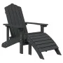 Adirondack Gartenstühle 2 Stück mit Fußstütze HDPE Anthrazit von vidaXL, Gartenstühle - Ref: Foro24-3095697, Preis: 402,65 €,...