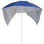 Sonnenschirm mit blauen Seitenwänden 215 cm von vidaXL, Sonnenschirme - Ref: Foro24-318837, Preis: 33,38 €, Rabatt: %