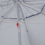 Beach umbrella with blue side walls 215 cm by vidaXL, Umbrellas - Ref: Foro24-318837, Price: 28,86 €, Discount: %