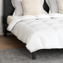 Edredón Otro con almohada 3 pcs Blanco 240 x 220 cm Plumas