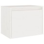 Solid white pine wood wall cabinet 45x30x35 cm by vidaXL, Shelves and shelves - Ref: Foro24-813437, Price: 40,03 €, Discount: %