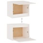 Hängeschrank aus massivem Kiefernholz weiß 45x30x35 cm von vidaXL, Regale und Regale - Ref: Foro24-813437, Preis: 40,03 €, Ra...
