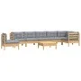 Gartenmöbel-Set 9-teilig und Kissen aus massivem Kiefernholz von vidaXL, Gartensets - Ref: Foro24-3096736, Preis: 648,55 €, R...