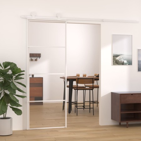 ESG-Glas- und Aluminium-Schiebetür 76x205 cm weiß von vidaXL, Türen für zu Hause - Ref: Foro24-151656, Preis: 156,08 €, Rabat...