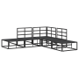 Conjunto de sofá de jardín 5 pcs Negro 211.5 x 211.5 x 71 cm