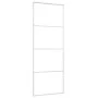 ESG glass and aluminum sliding door 76x205 cm white by vidaXL, Doors for the home - Ref: Foro24-151656, Price: 153,39 €, Disc...