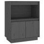 Solid gray pine wood sideboard 60x34x75 cm by vidaXL, Sideboards - Ref: Foro24-813522, Price: 66,67 €, Discount: %