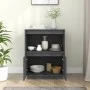 Sideboard aus massivem grauem Kiefernholz, 60 x 34 x 75 cm von vidaXL, Sideboards - Ref: Foro24-813522, Preis: 65,91 €, Rabat...