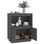 Sideboard aus massivem grauem Kiefernholz, 60 x 34 x 75 cm von vidaXL, Sideboards - Ref: Foro24-813522, Preis: 65,91 €, Rabat...