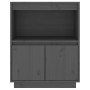 Solid gray pine wood sideboard 60x34x75 cm by vidaXL, Sideboards - Ref: Foro24-813522, Price: 66,67 €, Discount: %