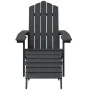 Adirondack garden chairs with footrest & anthracite HDPE table by vidaXL, Garden chairs - Ref: Foro24-3095713, Price: 452,77 ...