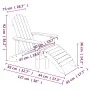 Adirondack garden chairs with footrest & anthracite HDPE table by vidaXL, Garden chairs - Ref: Foro24-3095713, Price: 452,77 ...