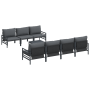 Conjunto de sofá de jardín 8 pcs Antracita 70 x 70.5 x 31.5 cm
