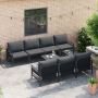 Conjunto de sofá de jardín 8 pcs Antracita 70 x 70.5 x 31.5 cm