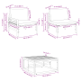 Conjunto de sofá de jardín 8 pcs Antracita 70 x 70.5 x 31.5 cm
