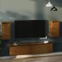 Armario de pared 2 uds madera de pino marrón miel 30x30x60 cm de vidaXL, Estantes y estanterías - Ref: Foro24-813492, Precio:...