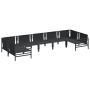 Conjunto de sofá de jardín 7 pcs Antracita Acero