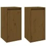 Wandschrank 2 Stück honigbraunes Kiefernholz 30x30x60 cm von vidaXL, Regale und Regale - Ref: Foro24-813492, Preis: 70,24 €, ...
