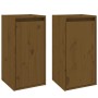 Wandschrank 2 Stück honigbraunes Kiefernholz 30x30x60 cm von vidaXL, Regale und Regale - Ref: Foro24-813492, Preis: 71,52 €, ...