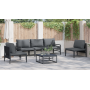 Conjunto de sofá de jardín 6 pcs Antracita Acero