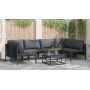 Conjunto de sofá de jardín 6 pcs Antracita Acero