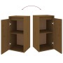 Wandschrank 2 Stück honigbraunes Kiefernholz 30x30x60 cm von vidaXL, Regale und Regale - Ref: Foro24-813492, Preis: 71,52 €, ...