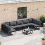 Conjunto de sofá de jardín 7 pcs Antracita Acero