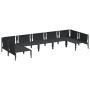 Conjunto de sofá de jardín 7 pcs Antracita Acero