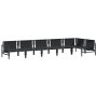 Conjunto de sofá de jardín 6 pcs Antracita Acero