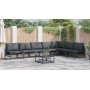Conjunto de sofá de jardín 7 pcs Antracita Acero